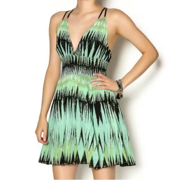 Free People Indian Summer Metallic Dress - Picture 1 of 8